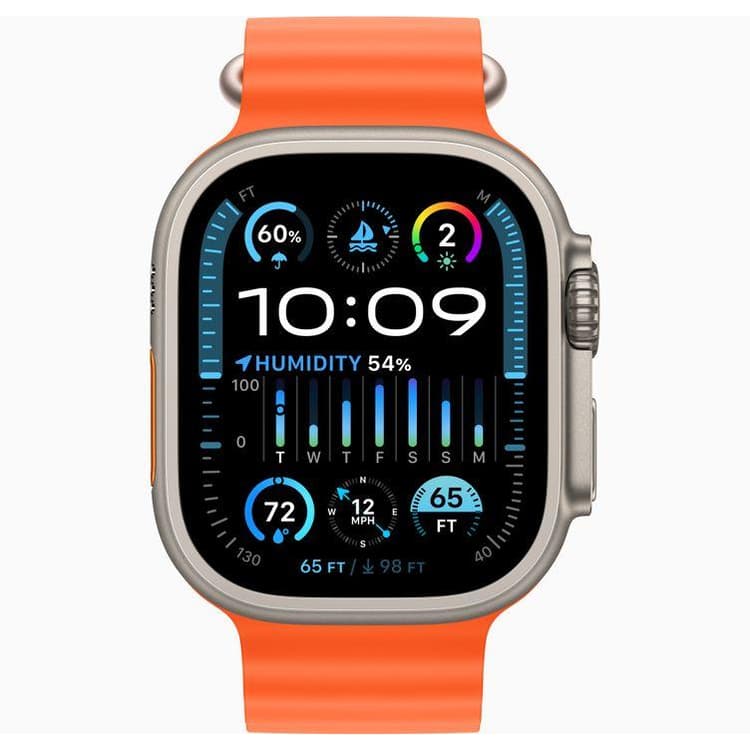 Smartwatch Ultra Pro con 2 correas ( naranja + Blanco )